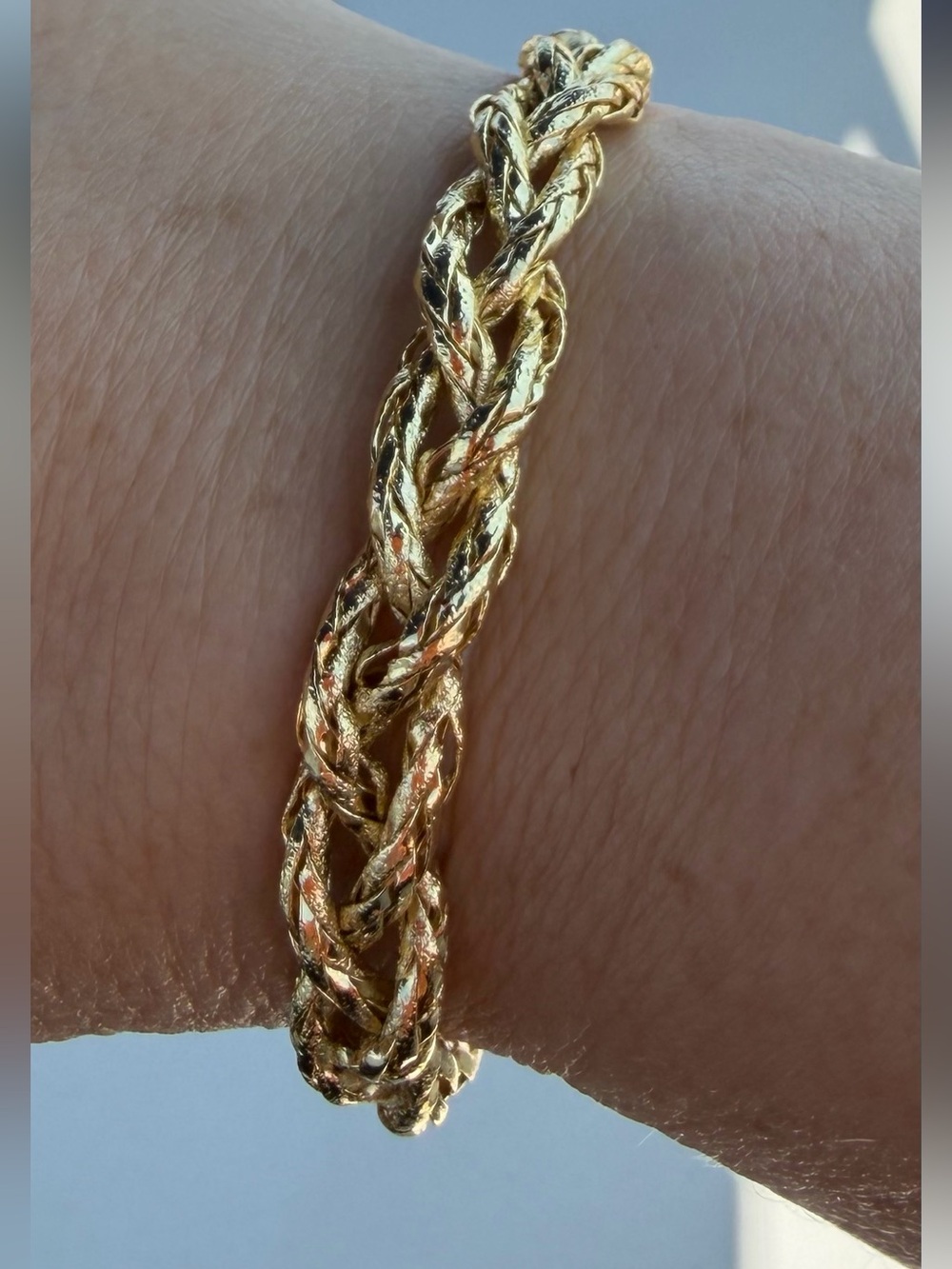 Braided Gold plated Bracelet CUFF NWOT 
WOMANS JEWELRY